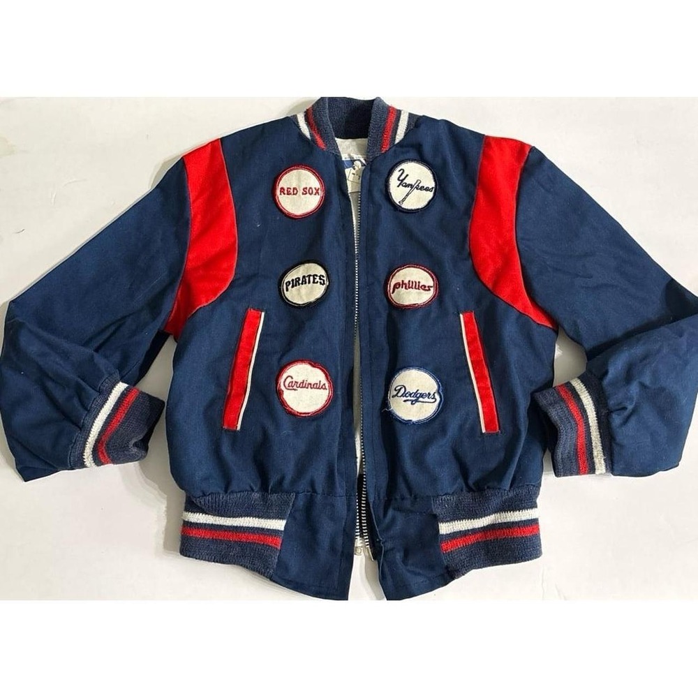 Vintage Boys Baseball Jacket, MLB (Sz. 8) AS IS